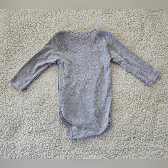 Baby by bon bebe "I love my mummy" grey longsleeve outfit with snaps size 6-9mos - Picture 4 of 6
